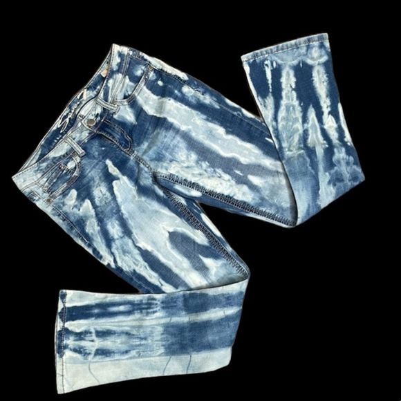 Seven Bleach Washed Rocker Slim Stretch Jeans - Picture 3 of 17